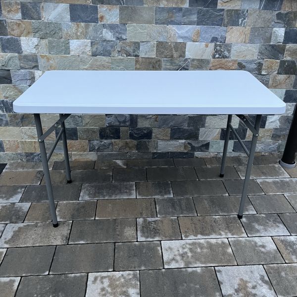 Садовый стол раскладной HTL122 122х61х74 см Светло-серый