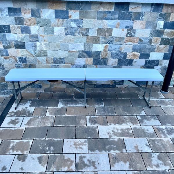 Раскладная скамейка HT004 Светло-Серый