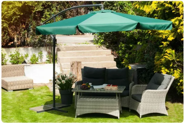 Зонтик садовый с наклоном PLONOS 4232 Зеленый