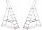 Односторонняя алюминиевая стремянка HIGHER 7-ступенчатая 125 кг