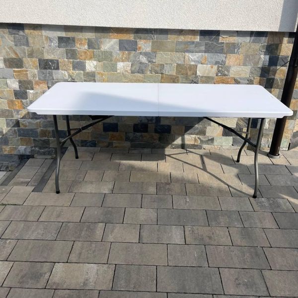 Садовый стол раскладной HTF183 183х75х74 см Светло-серый