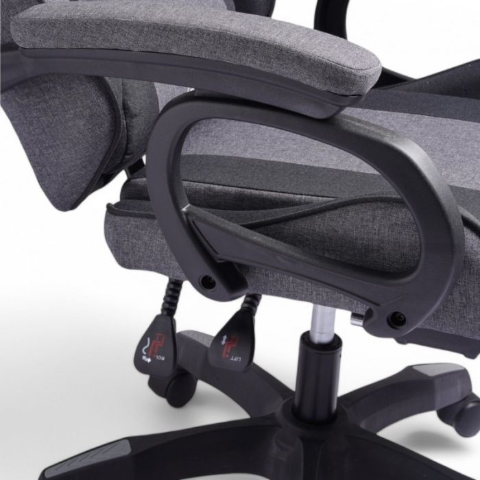 Комп'ютерне крісло із тканини LevelUp KO29SZ Сіро-чорний
