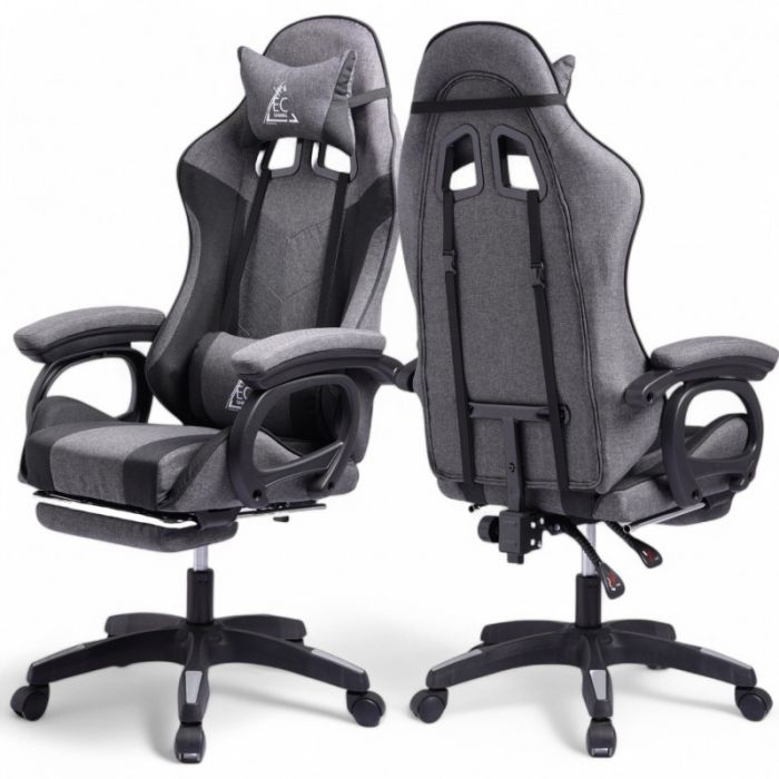 Комп'ютерне крісло із тканини LevelUp KO29SZ Сіро-чорний