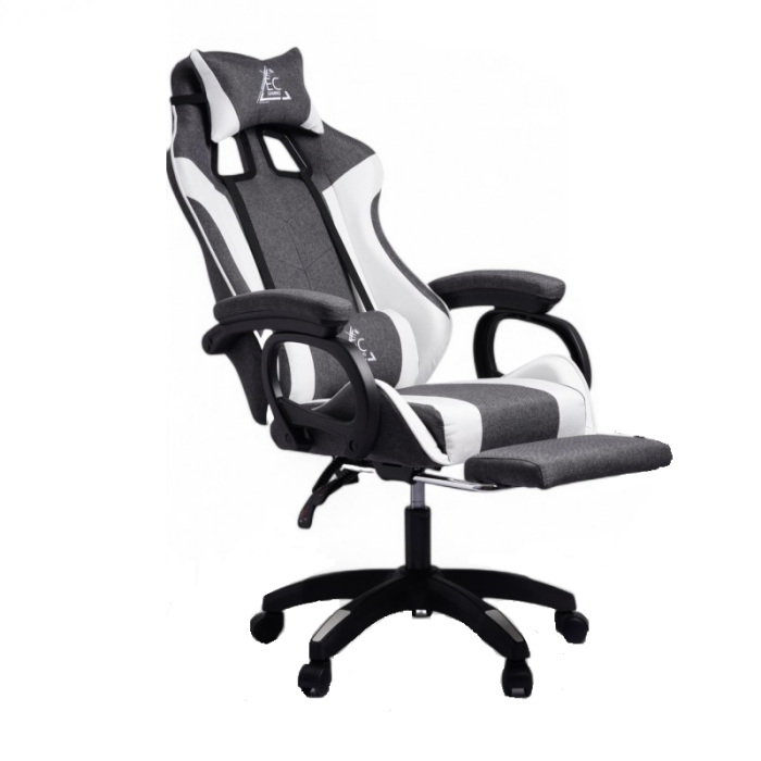 Комп'ютерне крісло із тканини LevelUp KO29GRAF Сіро-білий