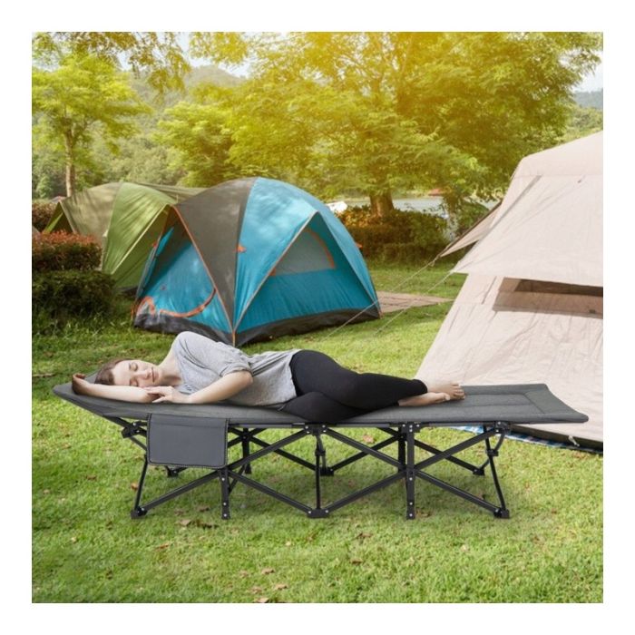 Розкладне туристичне ліжко Ecarla AR06SZ 187 x 68 см Графітовий