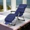 Садовий шезлонг тканинний + матрац IdealGarden CT-SF02-BL-Y Синій