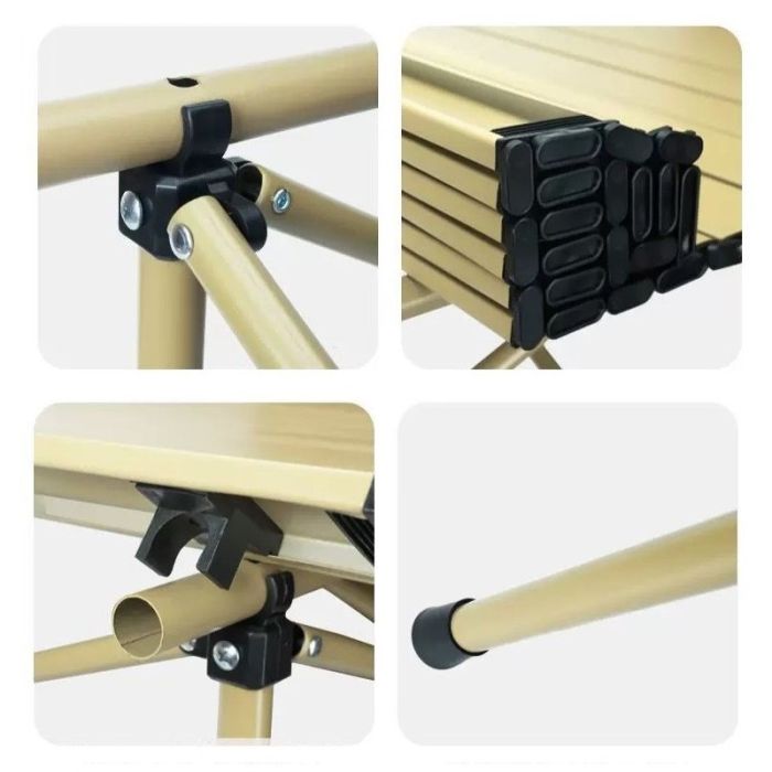Розкладний стіл для кейтерингу Ecarla SC09K | 95x56x50 см Бежевий