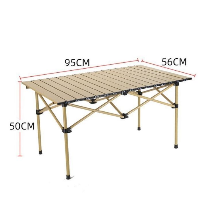 Розкладний стіл для кейтерингу Ecarla SC09K | 95x56x50 см Бежевий