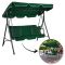 Садова гойдалка Ecarla H001 3-х місна Зелений