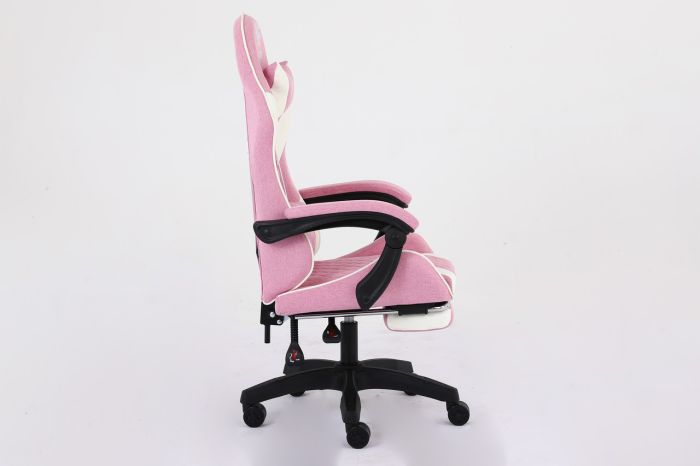 Комп'ютерне крісло із тканини Infini Core Рожево-білий