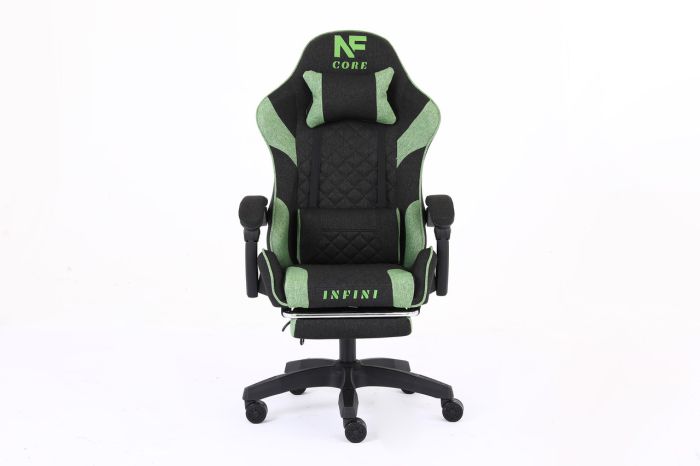 Комп'ютерне крісло із тканини Infini Core Чорно-зелений