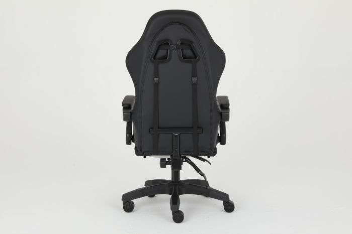 Комп‘ютерне крісло із підставкою для ніг CARBON Quattro Gaming Чорно-зелений