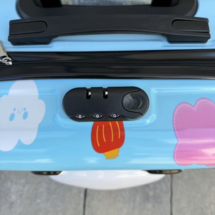 Дитяча дорожня валіза на колесах Ecarla WP07 Голубий