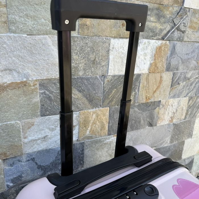 Дитяча дорожня валіза на колесах Ecarla WP08 Рожевий