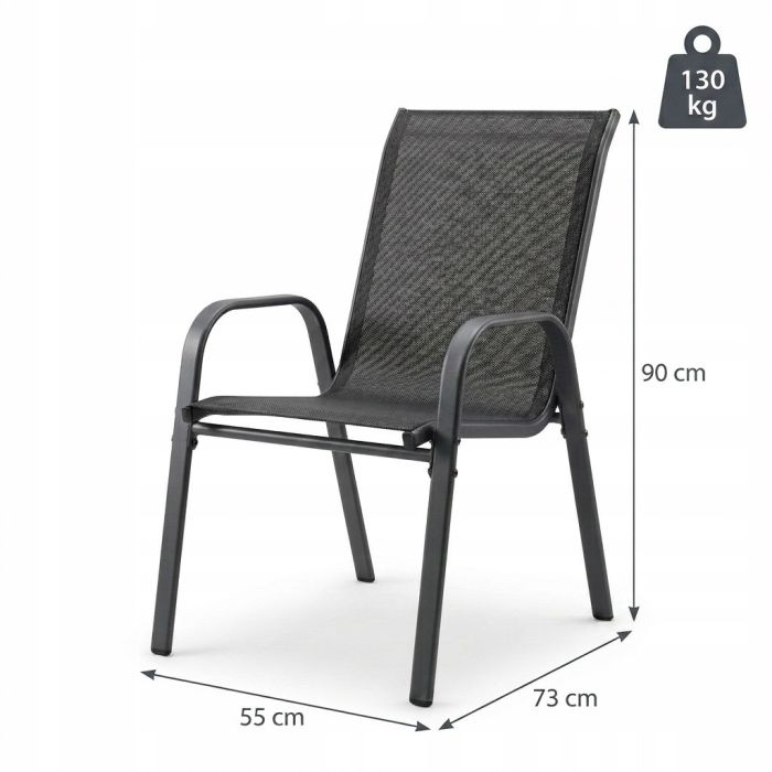 Комплект 2 садових крісел Ideal Garden AY004-2 Чорний