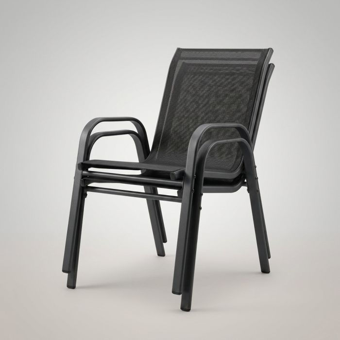 Комплект 4 садових крісел Ideal Garden AY004-4 Чорний