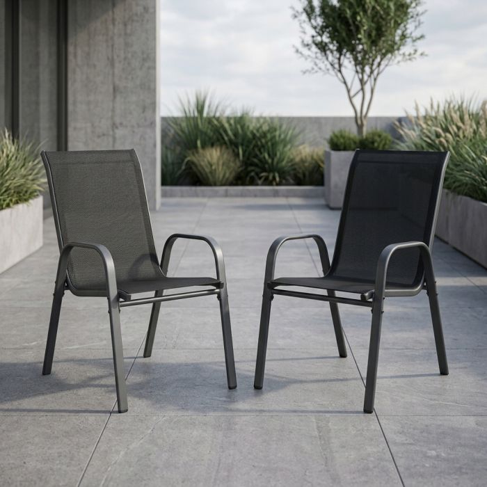 Комплект 2 садових крісел Ideal Garden AY004-2 Чорний