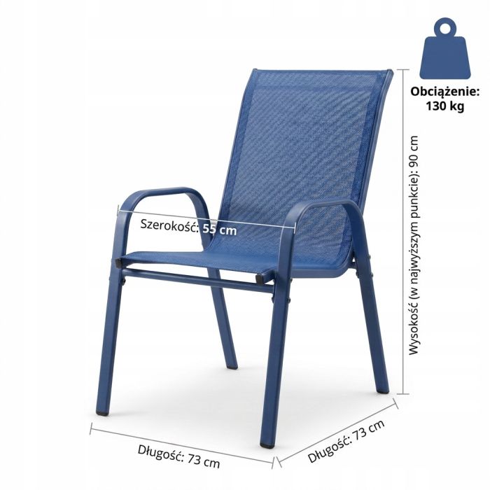 Комплект 2 садових крісел Ideal Garden AY004-2 Синій