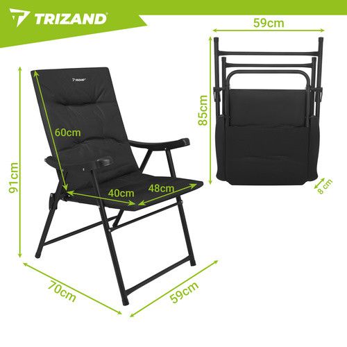 Крісло розкладне Trizand 27610 Чорний