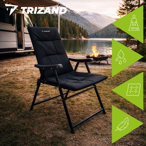 Набір 2 розкладних крісел Trizand 27610 Чорний